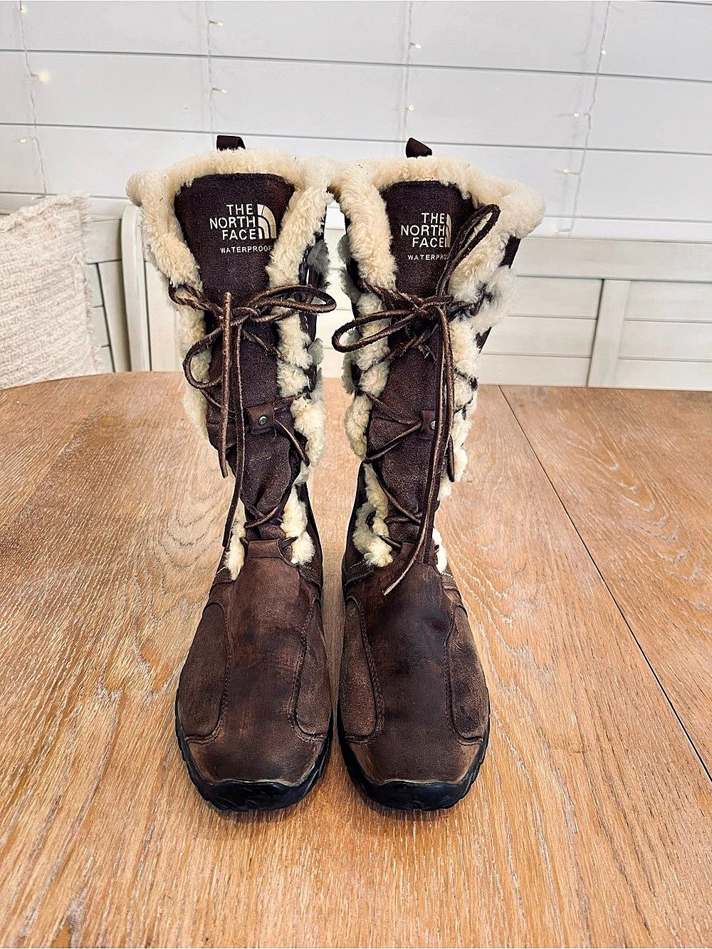 The North Face Abby II Winter Boots Waterproof Brown Winter Boots US 7.5